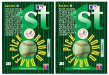 1993 Select Bb- #360 Derek Jeter RC, Yankees- 2 Cards