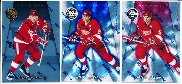 1997-98 Pinnacle Certified Hockey- #38 Steve Yzerman, Red Wings- 3 Diff.