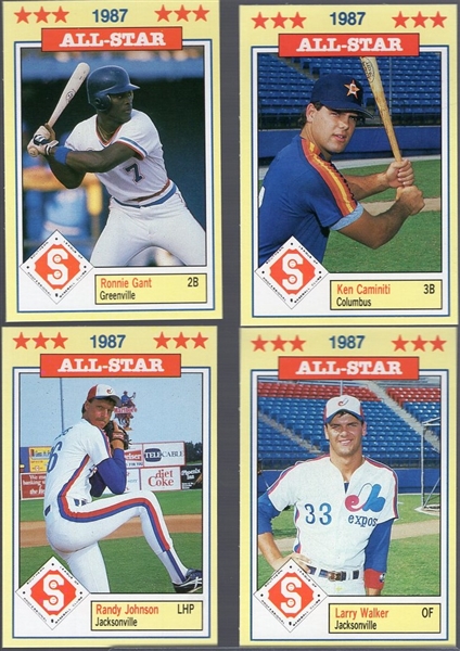 1987 Jennings Southern League All-Stars MiLB- 1 Complete Set of 25 Cards