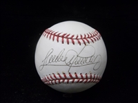 Autographed Sandy Alomar, Jr. Official MLB Bsbl.