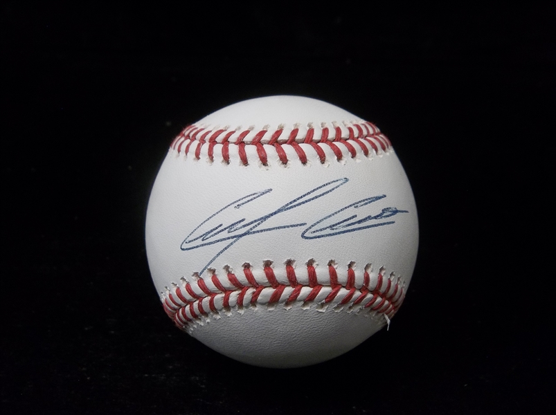 Autographed Carlos Carrasco Official MLB Bsbl.- MLB Authenticated