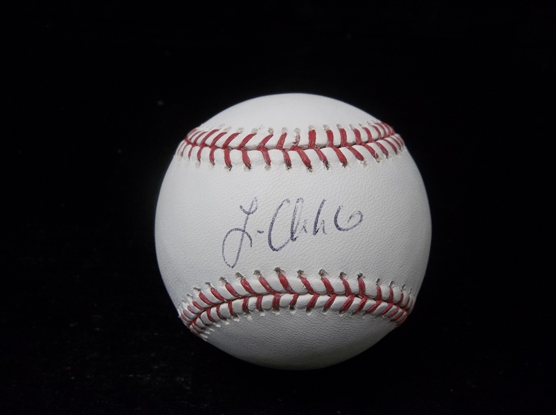 Autographed Lonnie Chisenhall Official MLB Bsbl.- MLB Authenticated