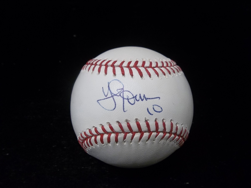 Autographed Yan Gomes Official MLB Bsbl.- MLB Authenticated