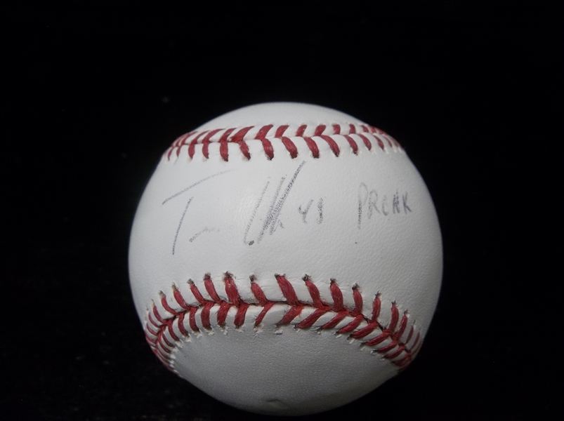 Autographed Travis Hafner Official MLB Bsbl.- MLB Authenticated