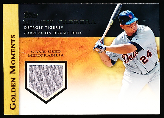 2012 Topps Bb- “Golden Moments Relics”- #GMR-MC Miguel Cabrera, Tigers