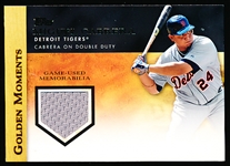 2012 Topps Bb- “Golden Moments Relics”- #GMR-MC Miguel Cabrera, Tigers