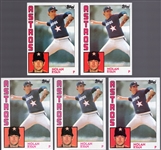 1984 Topps Bb- #470 Nolan Ryan, Astros- 5 Cards