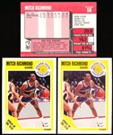 1989-90 Fleer Bskbl. #56 Mitch Richmond RC- 7 Cards