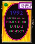 1992 Little Sun “4th Annual High School Baseball Prospects” Factory Sealed Set of 30 with Derek Jeter! Set #1624/3,000
