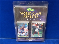1992 Classic Games “World Class Athletes” Multi-Sport- 1 Complete Factory Set of 60 Cards