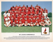 1962 Tang NFL Team Photos- St. Louis Cardinals