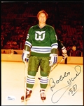 Autographed Bobby Hull Whalers Color 8x10” Photo- JSA Certified