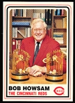 6/23/85 Bob Howsam Day Stadium Give-Away Card