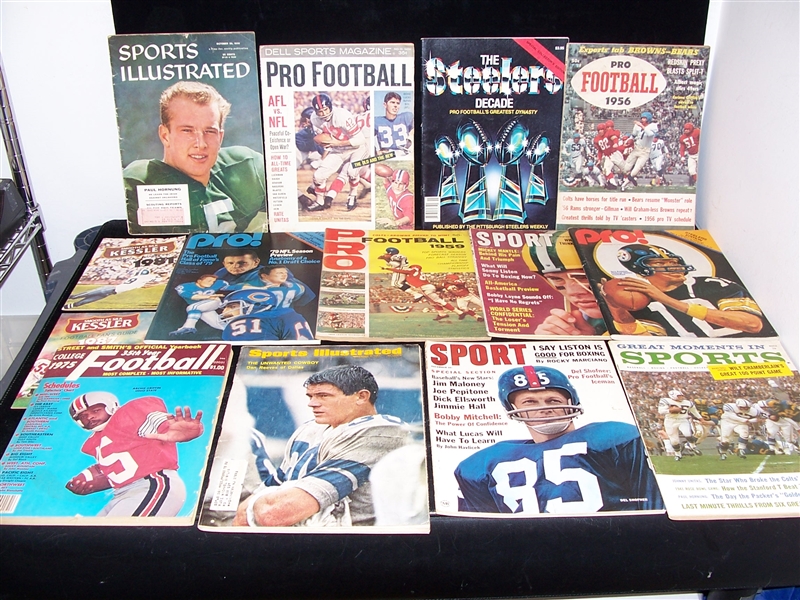 Clean-Up Lot of 14 Diff. Football Magazines/ Programs/ Schedule Handbooks