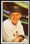 1953 Bowman Color Baseball- #55 Leo Durocher, NY Giants