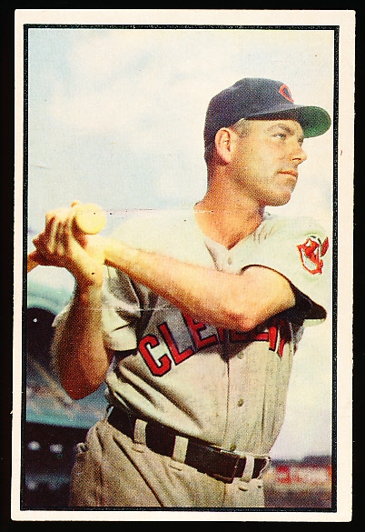1953 Bowman Baseball Color- #119 Dale Mitchell, Cleveland- Hi#