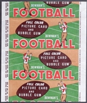 1954 Bowman Football- Repeating Wrapper (Single Card)
