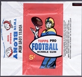 1957 Topps Football- 5 Cent Wrapper- “You’ll Love New Twin Blony” Side Panel