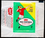 1961 Fleer Football- 5 Cent Wrapper- “Yellow Helmet” Version- “14 page Booklet” side panel
