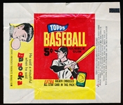1965 Topps Baseball- 5 Cent Wrapper- “Extra Golden Embossed” on Front