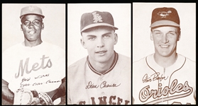 1963 Stat-Back Baseball Exhibits- 3 Cards