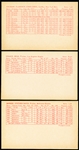 1963 Stat-Back Baseball Exhibits- 3 Cards