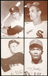 1963 Stat-Back Baseball Exhibits- 4 Cards