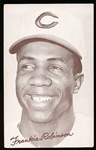 1963 Stat-Back Baseball Exhibits- Frankie Robinson- red print back.