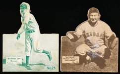 1934-36 Batter Up Bb- 2 Diff- background missing (Punched out)