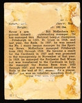 1940 Playball- #153 Bill McKechnie RC