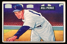 1951 Bowman Bb- #196 Bill Pierce, White Sox RC