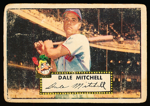 1952 Topps Baseball- #92 Dale Mitchell, Indians