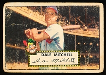 1952 Topps Baseball- #92 Dale Mitchell, Indians