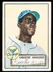 1952 Topps Baseball- #195 Minnie Minoso, White Sox- Rookie!
