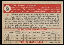 1952 Topps Baseball- #308 Aloma, White Sox