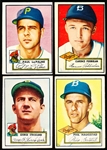 1952 Topps Baseball- 4 Diff
