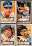 1952 Topps Baseball- 4 Diff- Red Backs