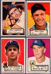 1952 Topps Baseball- 4 Diff-  Red Backs
