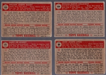 1952 Topps Baseball- 4 Diff
