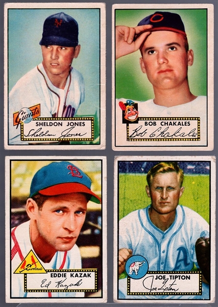 1952 Topps Bb- 4 Diff