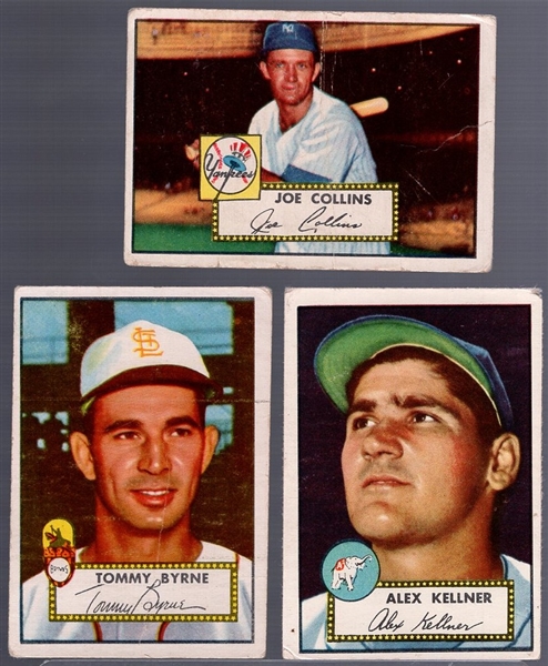 1952 Topps Bb- 3 Diff