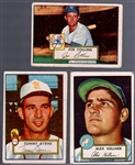 1952 Topps Bb- 3 Diff