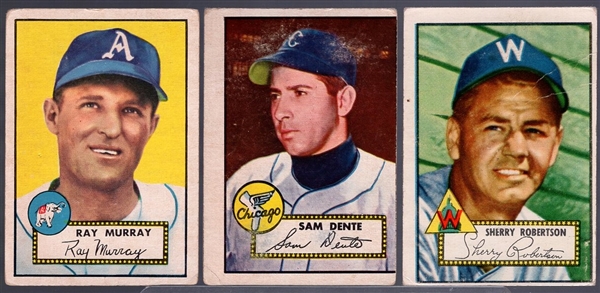 1952 Topps Bb- 3 Diff