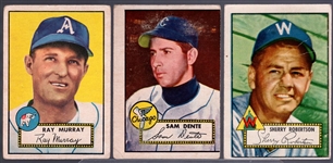 1952 Topps Bb- 3 Diff