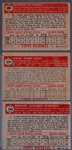 1952 Topps Bb- 3 Diff