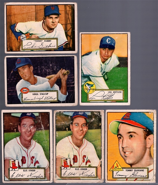 1952 Topps Bb- 6 Diff Low #’s