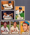 1952 Topps Bb- 6 Diff Low #’s