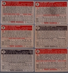 1952 Topps Bb- 6 Diff Low #’s