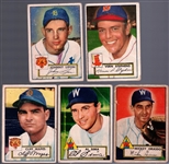 1952 Topps Bb- 5 Diff