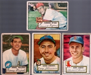 1952 Topps Bb- 4 Diff